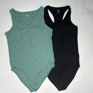 GAP Black and Green Bodysuit